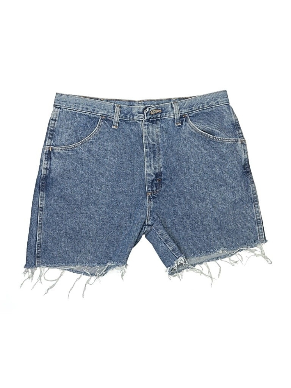Blue Denim Cutoff Shorts 36 Waist